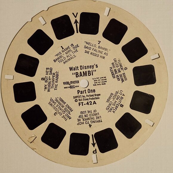 WALT DISNEY BAMBI View Master Reel Part One - Picture 1 of 2